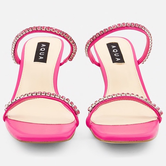NWT Embellished Sandals Pink US 8.5 - Picture 5 of 6